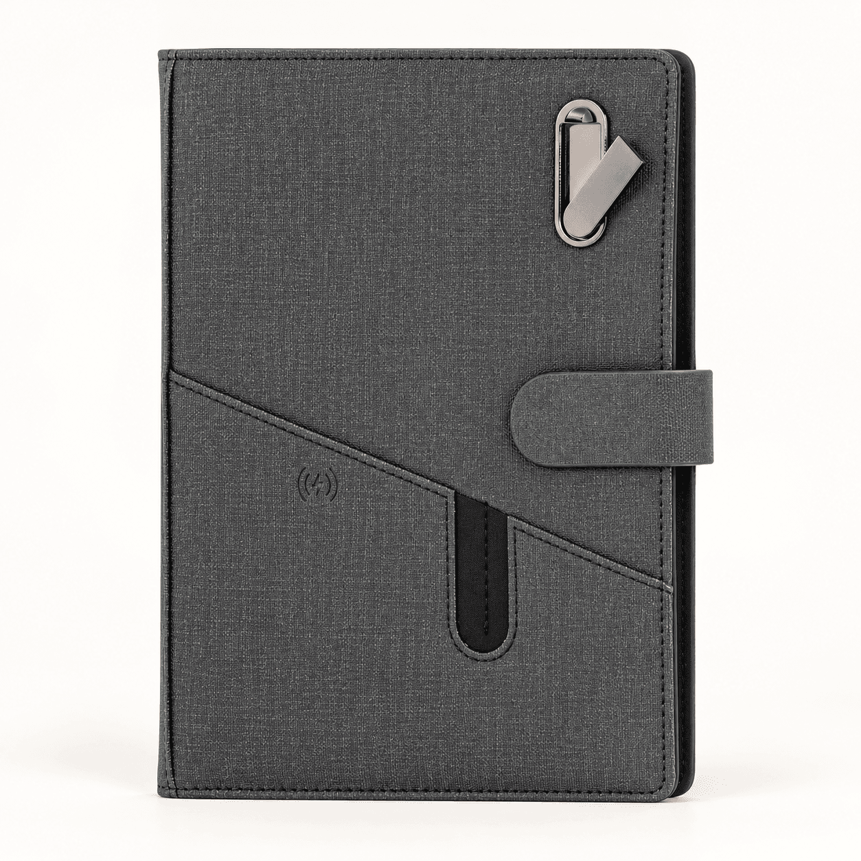 Kablosuz Şarjlı USB Bellekli Powerbank Organizer 6.500 mAh