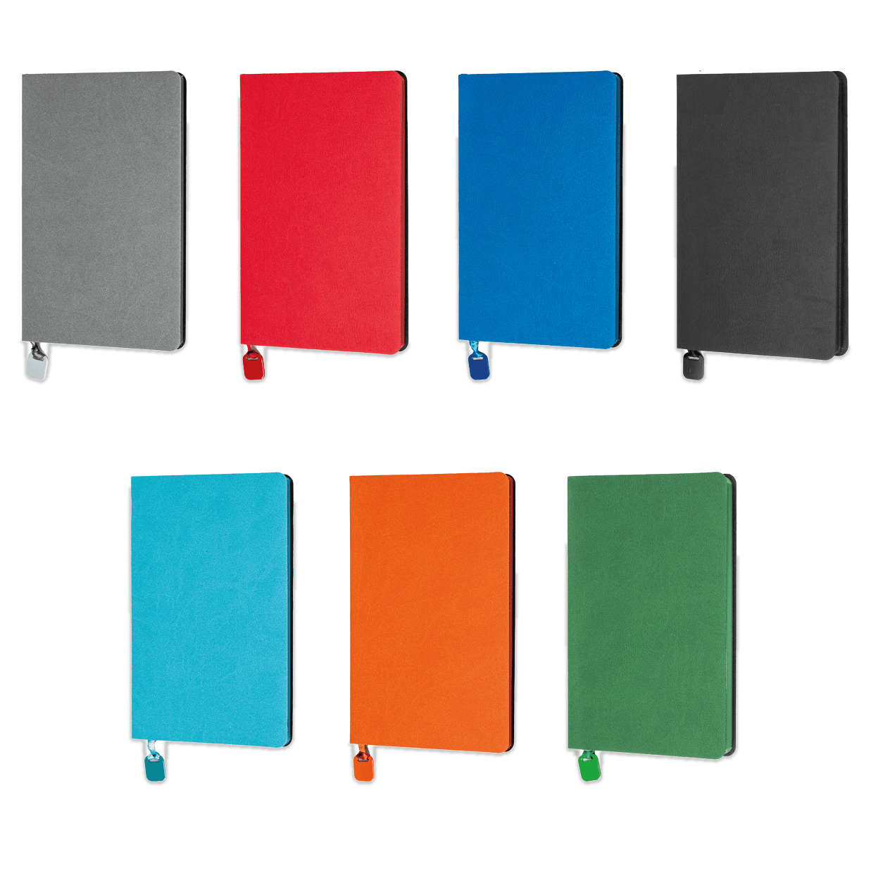 Yumuşak Kapaklı Suni Deri Defter 13 x 21 cm 160 Sayfa – Yeşil