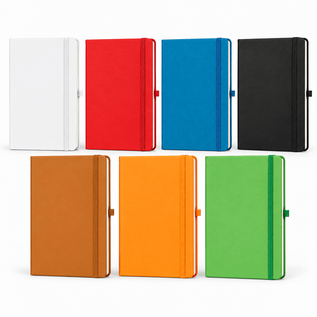 Lastikli Kalem Tutuculu Suni Deri Defter 13 x 21 cm – Yeşil