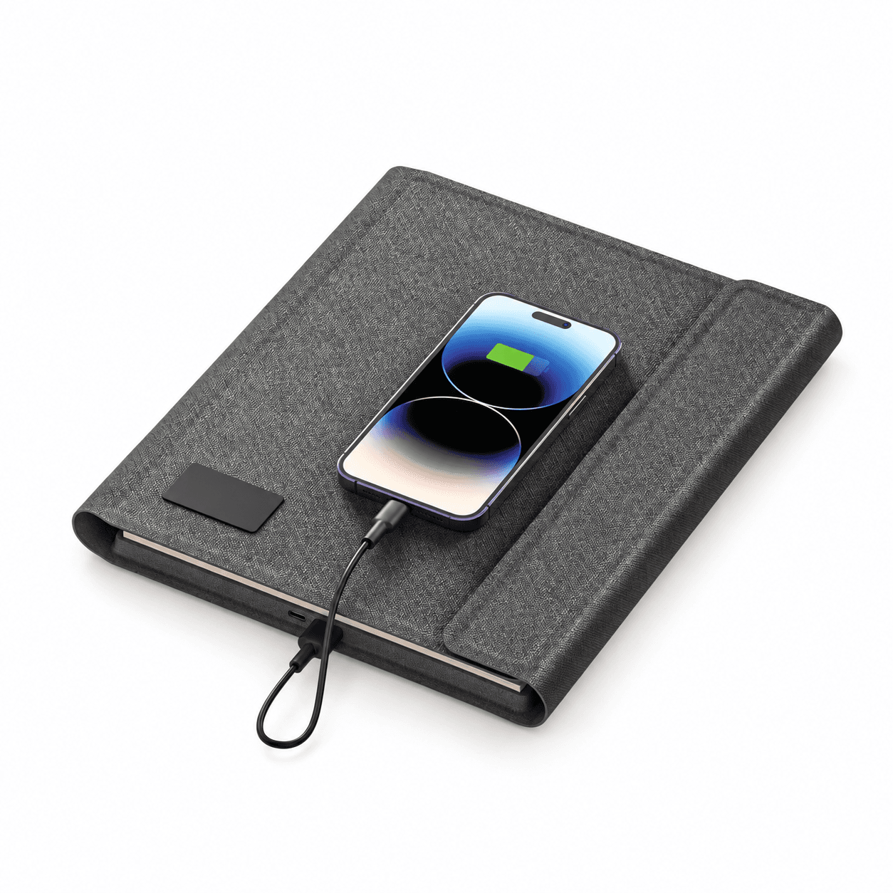 Telefon Standlı A4 Suni Deri Powerbank Organizer 6.000 mAh