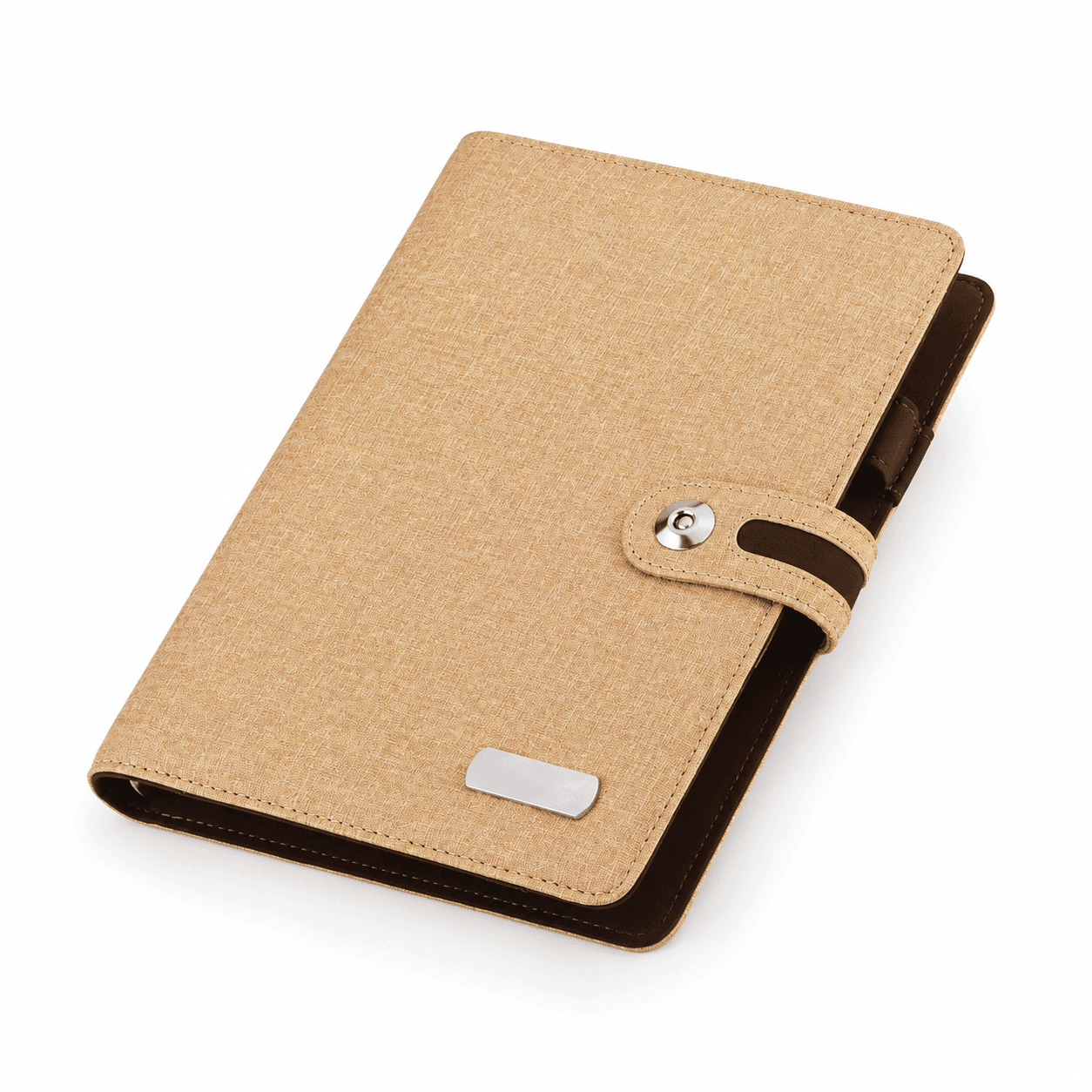 Çizgili Defterli Kayışlı Powerbank Organizer 6.000 mAh – Taba