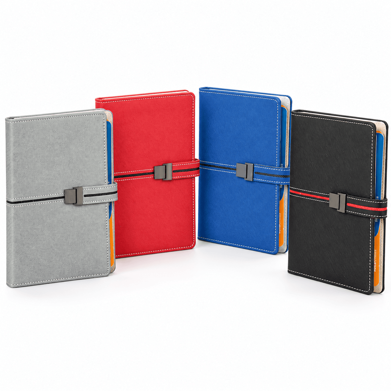 Kare Tokalı Hesap Makineli Organizer Ajanda 18 x 23 cm – Kırmızı