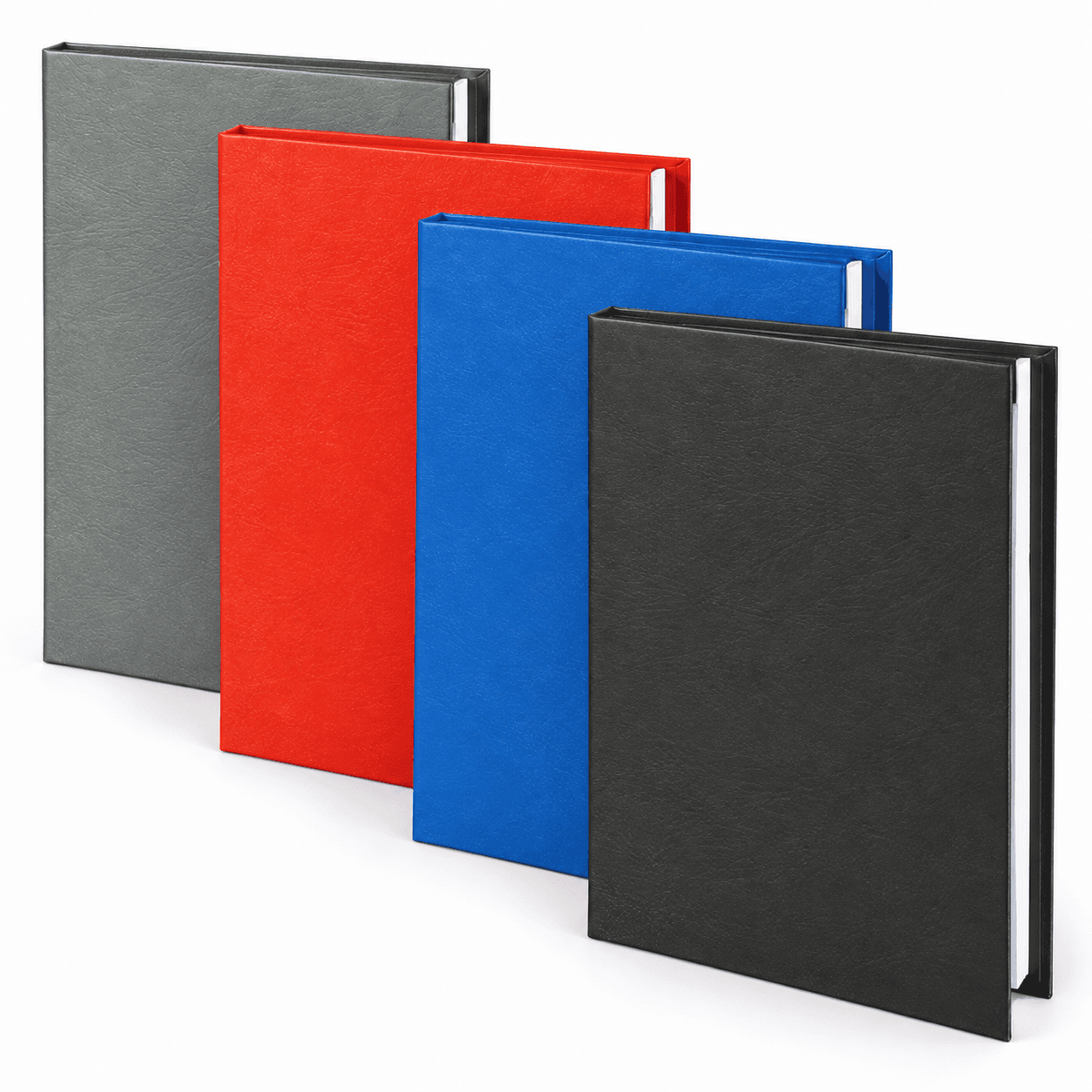 Taslama Kapaklı Kareli Defter 15 x 21 cm – Kırmızı
