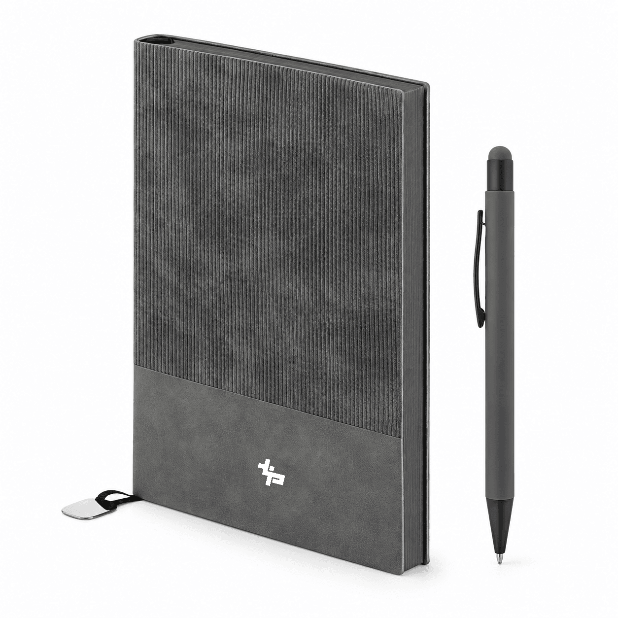 Defter ve Dokunmatik Uçlu Kalem Hediye Seti – Füme