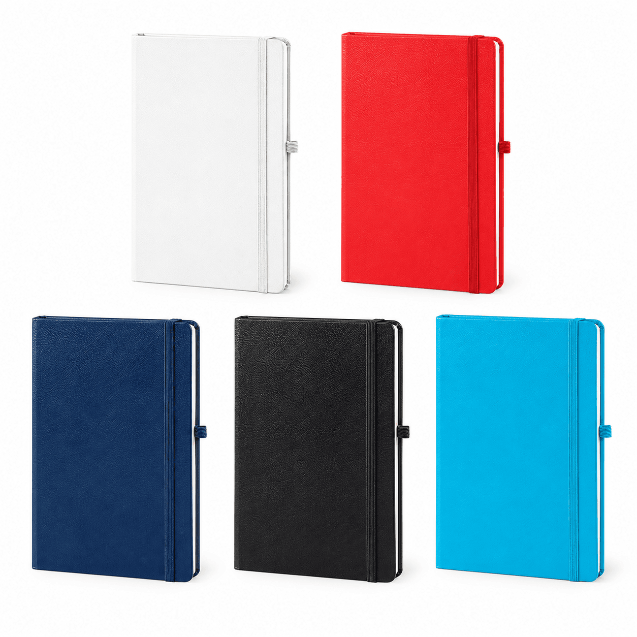 Lastikli Cilt Bezi Kapaklı Defter 13 x 21 cm 160 Sayfa – Kırmızı