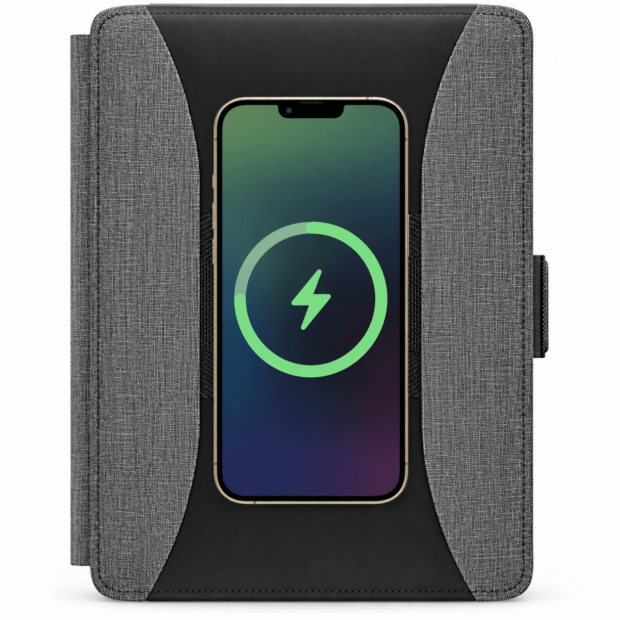 Kablosuz Şarjlı A5 Suni Deri Powerbank Organizer 6.500 mAh