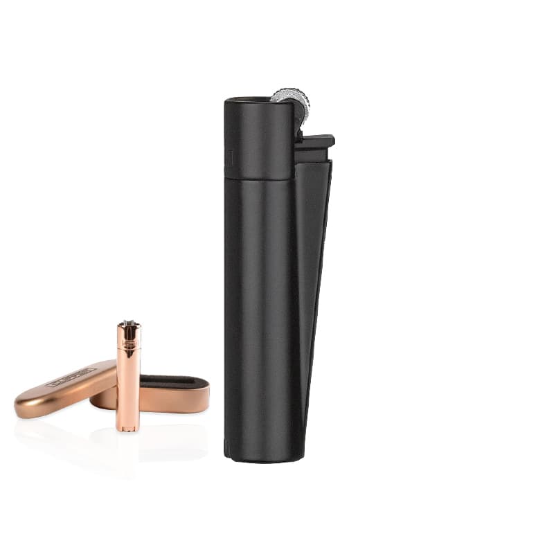 Siyah Clipper Metal Siboplu Çakmak – Siyah