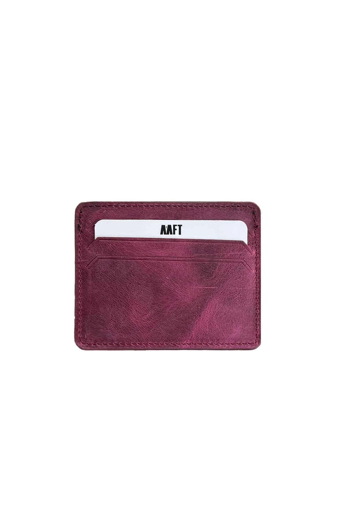Sweet Minimal Hakiki Deri Unisex Kartlık – Crazy Pembe