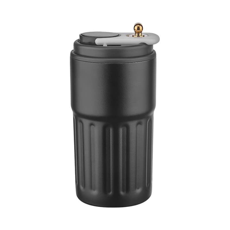 Beyaz Çelik Termos / 440 ml – Siyah