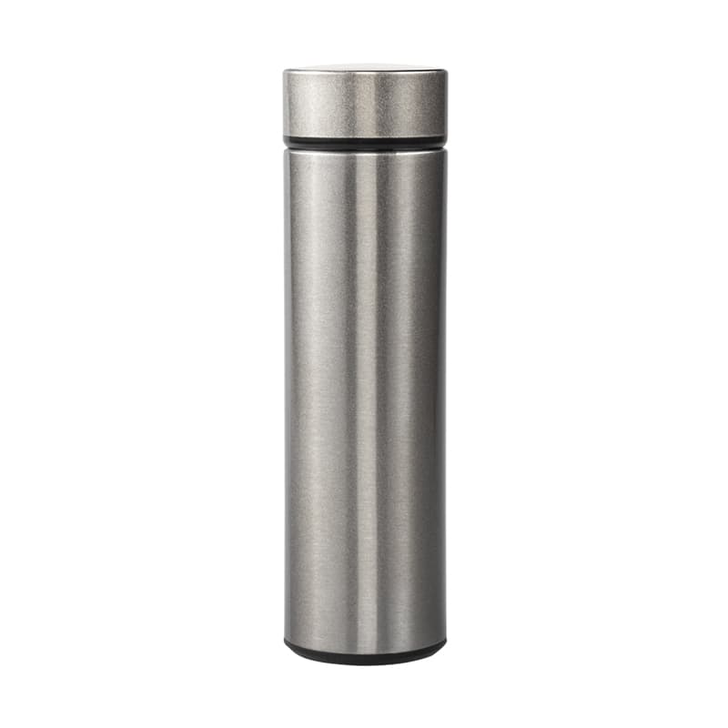 Beyaz Dijital Süzgeçli Termos / 450 ml – Krom