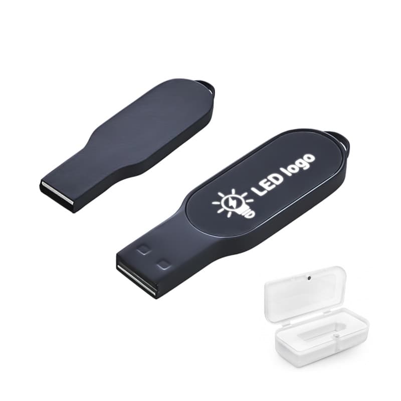 Siyah 32 GB Işıklı Usb Bellek – Siyah