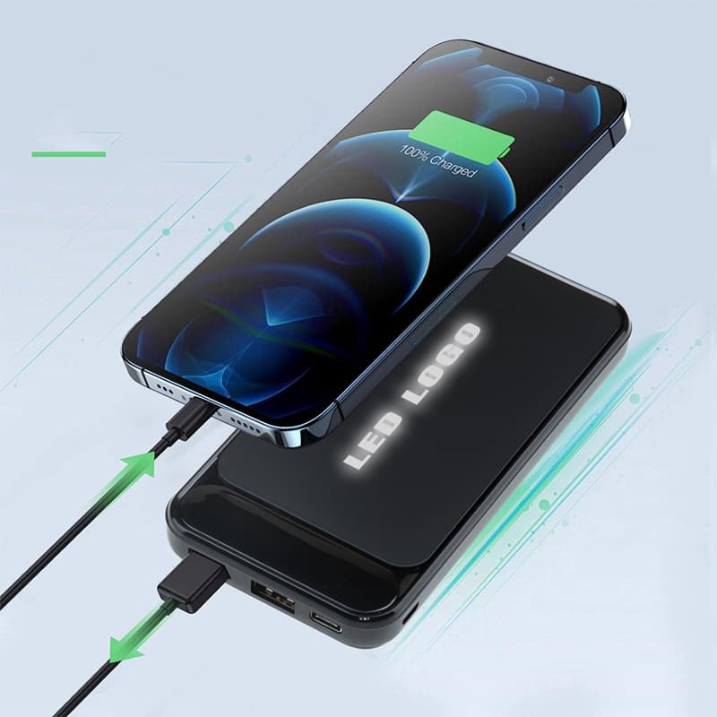 Siyah-Kasa-Beyaz-Led 10.000 mAh Powerbank – Siyah-Kasa-Beyaz-Led