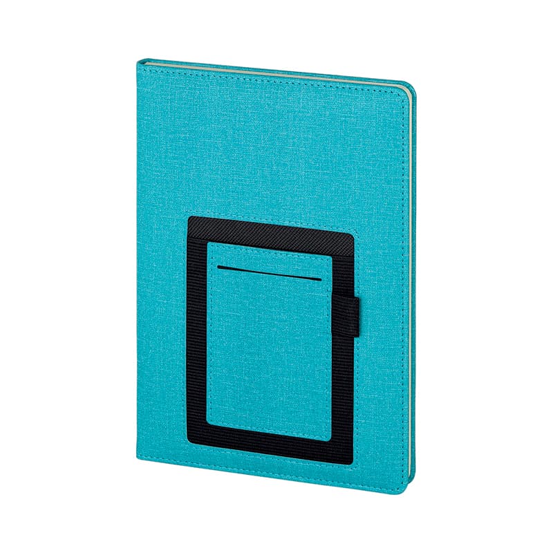 Gri 15 x 21 Termo Deri Defter (Holmen Kitap Kağıdı) – Turkuaz