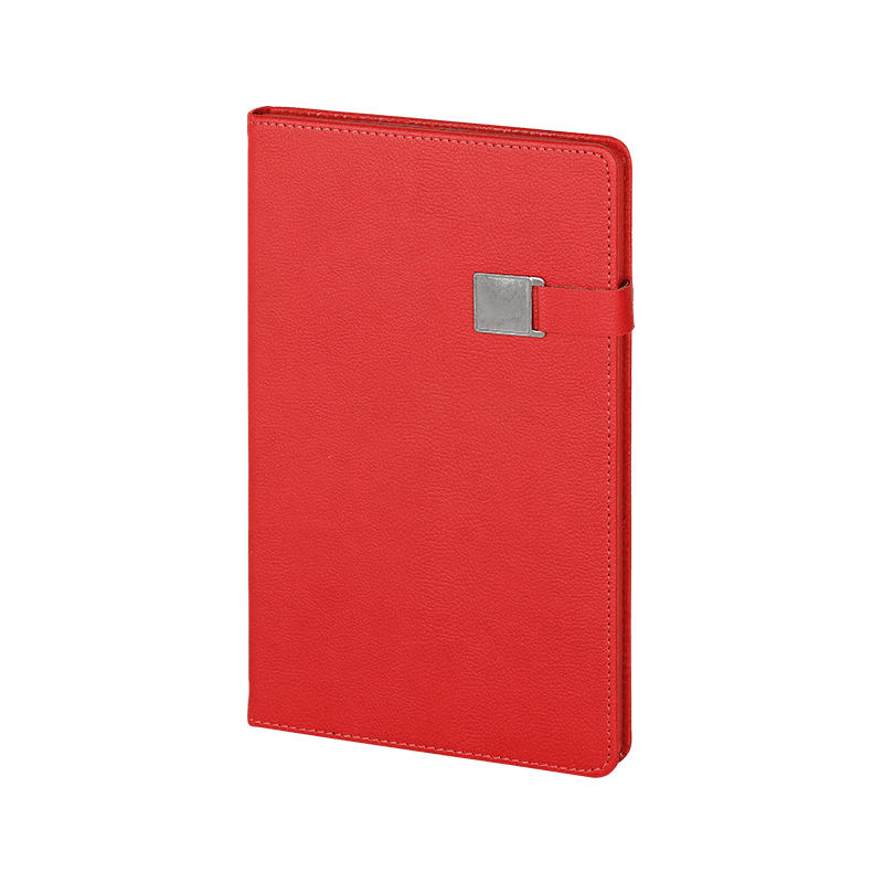 Gri 15 x 21 Termo Deri Defter – Kırmızı