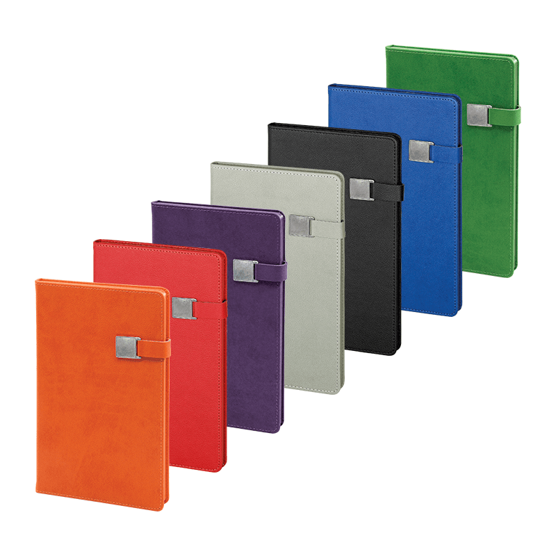 Gri 15 x 21 Termo Deri Defter – Mavi