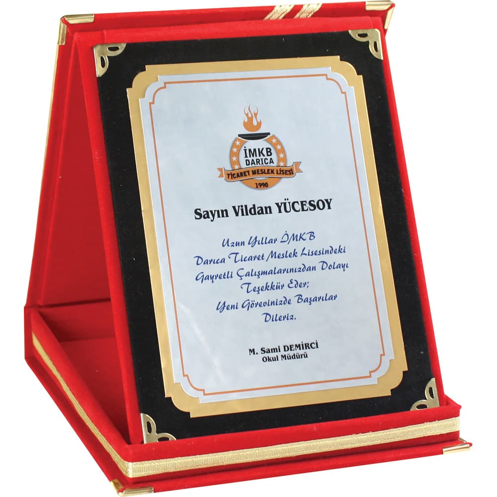Albüm Plaket – Kırmızı