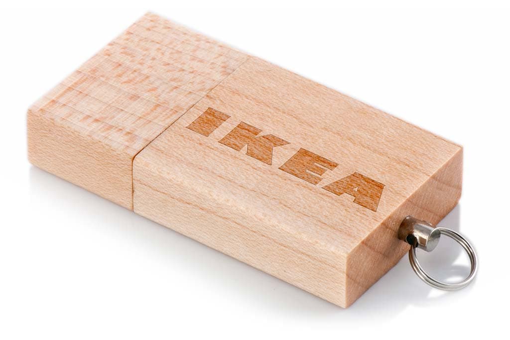 Çevre Dostu Ahşap USB – Akçaağaç