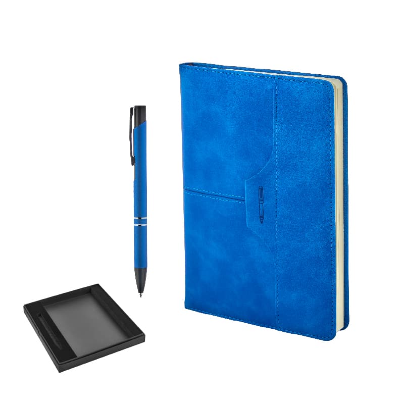Gri Hediyelik Set – Mavi