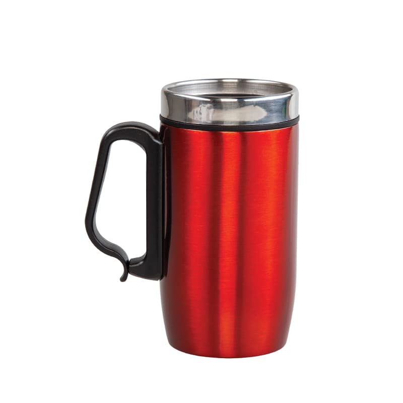Beyaz Çelik Kupa / 240 ml – Kırmızı