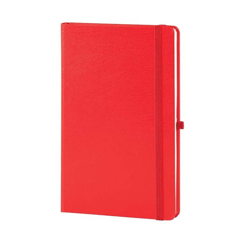 Beyaz 13 x 21 Cilt Bezi Defter (Ivory Kağıt) – Kırmızı-112-Yaprak