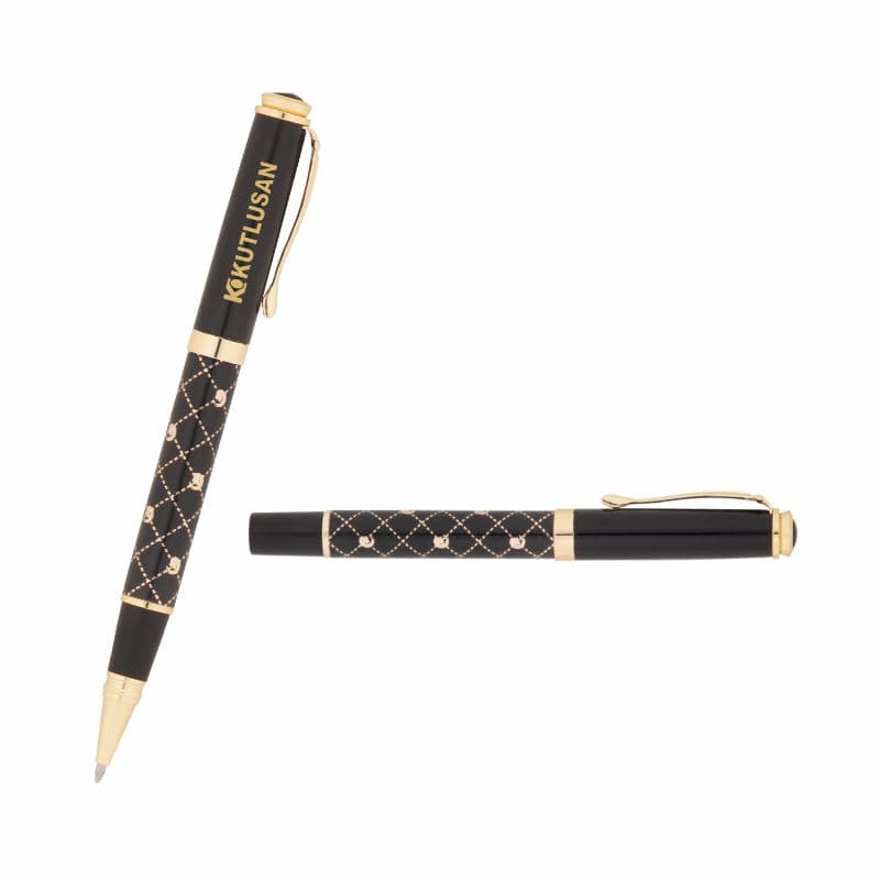 Siyah-Gold Metal Roller Kalem – Siyah-Gold