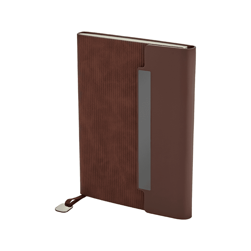 Gri 15 x 21 Termo Deri Defter – Taba