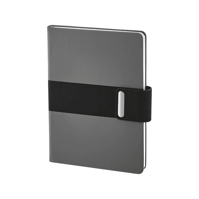 Gri 15 x 21 Termo Deri Defter – Gri