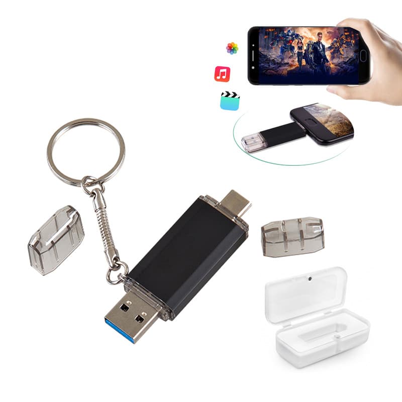 Siyah 32 GB OTG Usb Bellek – Siyah