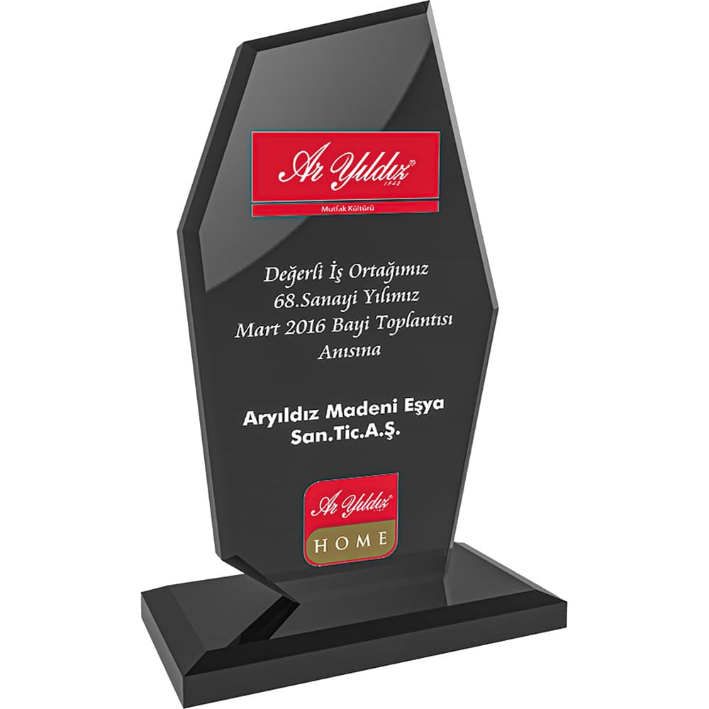 Kristal Plaket – Füme