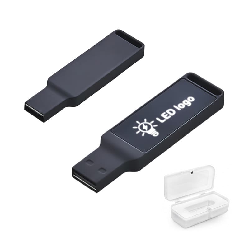 Siyah 32 GB Işıklı Usb Bellek – Siyah