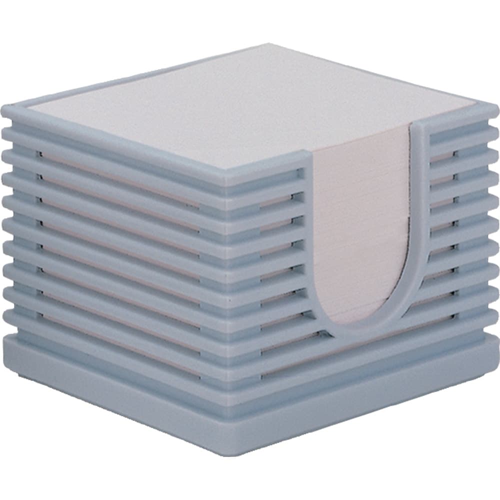Kanallı Kağıtlı Masif Notluk 9x8x6,5 cm – Gri