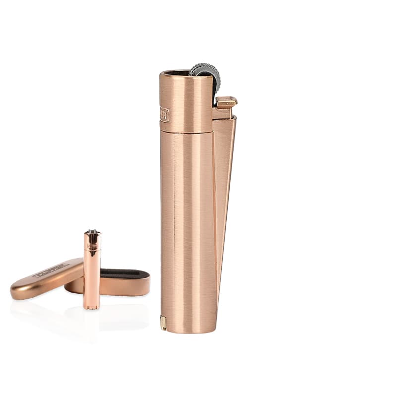 Rose Gold Clipper Metal Siboplu Çakmak – Rose Gold