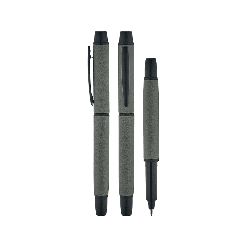 Gri Metal Roller Kalem – Yeşil