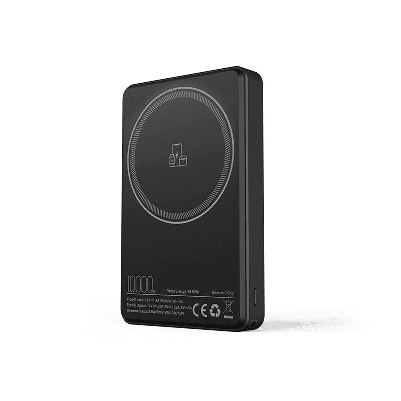 Gri 10.000 mAh MagSafe Powerbank – Siyah