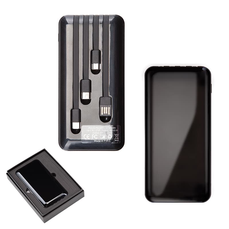 Siyah 10.000 mAh Powerbank – Siyah