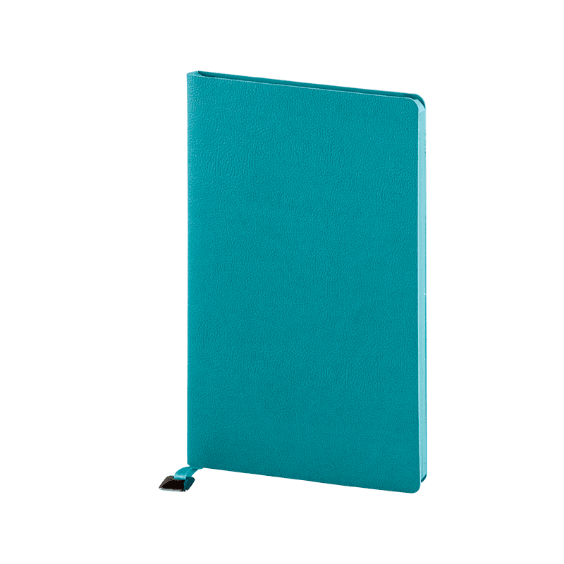 Kırmızı 13 x 21 Yumuşak Kapaklı Termo Deri Defter – Turkuaz