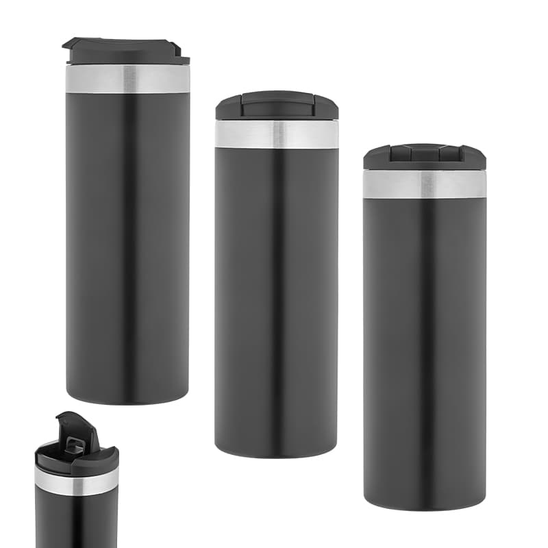 Siyah Çelik Termos / 450 ml – Siyah