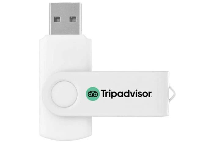 Döner Kapaklı USB Bellek – USB 2.0 Beyaz