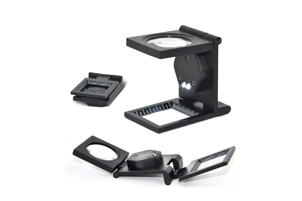 Led Işıklı Katlanır Metal Lup Büyüteç