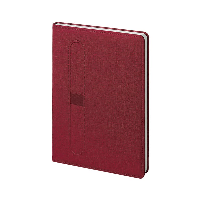 Gri 15 x 21 Termo Deri Defter – Kırmızı