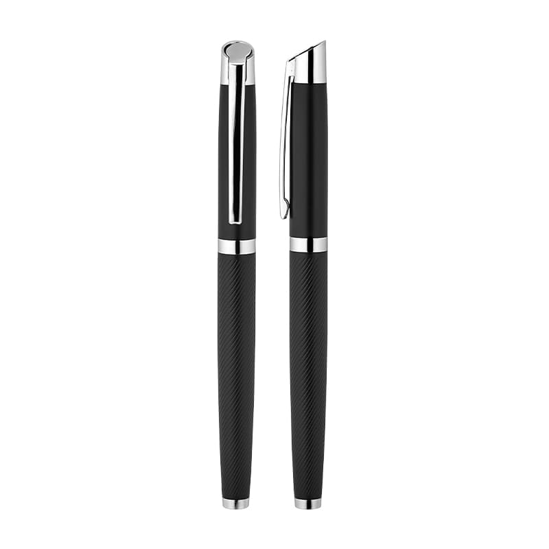 Füme Metal Roller Kalem – Siyah Klips