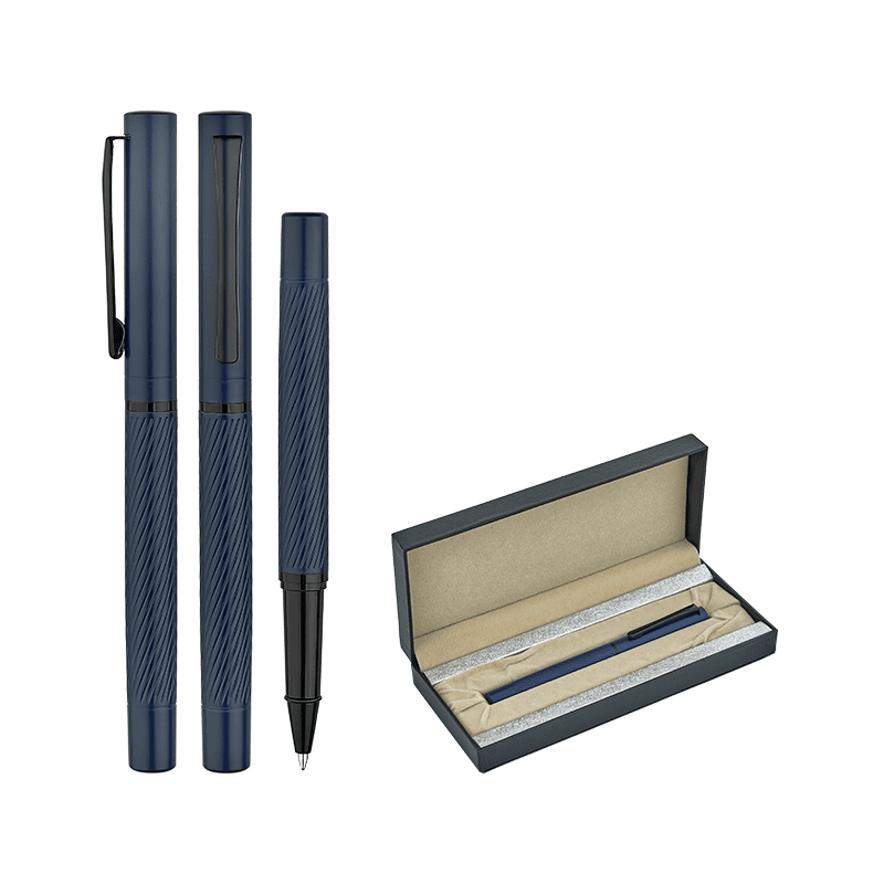 Füme Metal Roller Kalem Seti – Lacivert