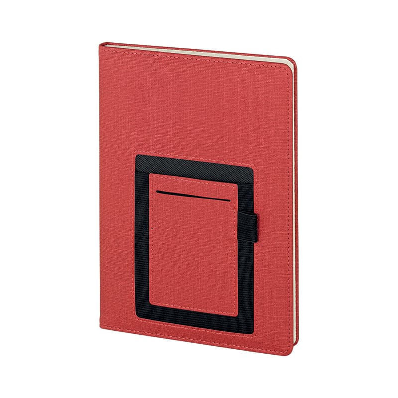 Gri 15 x 21 Termo Deri Defter (Ivory Kağıt) – Kırmızı