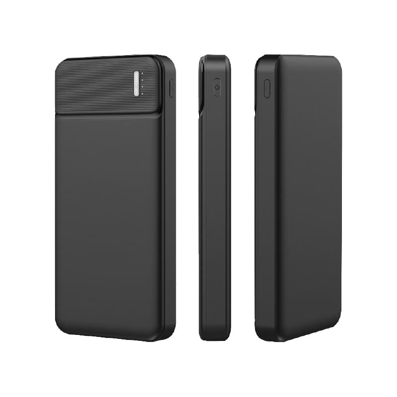 Üç Çıkışlı Powerbank 10.000 mAh – Siyah