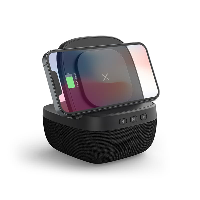 Siyah Wireless Şarj & Hoparlör – Siyah