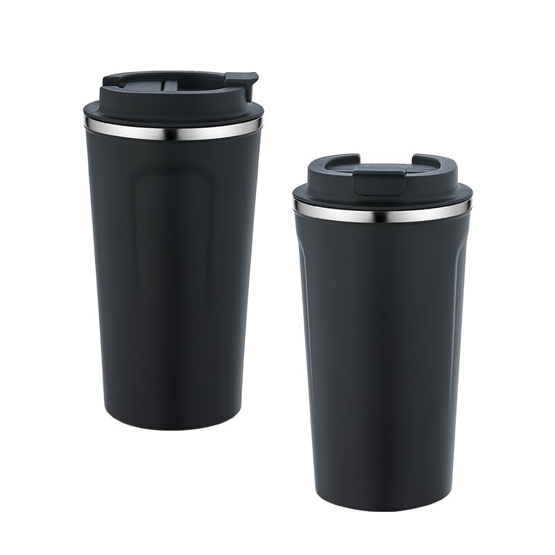 Beyaz Çelik Termos / 450 ml – Siyah