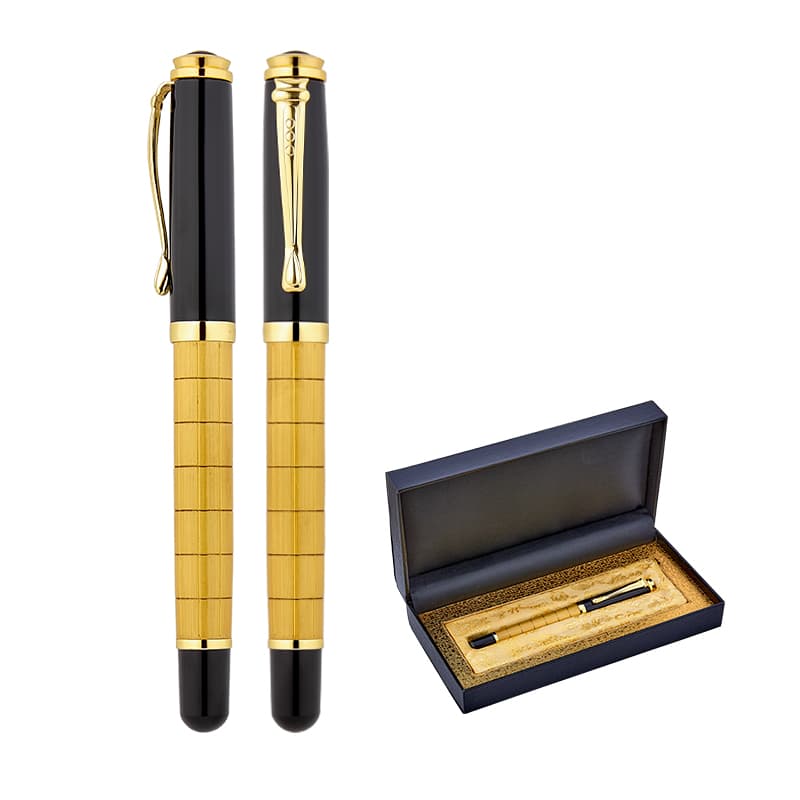 Gold Metal Roller Kalem Seti – Gold