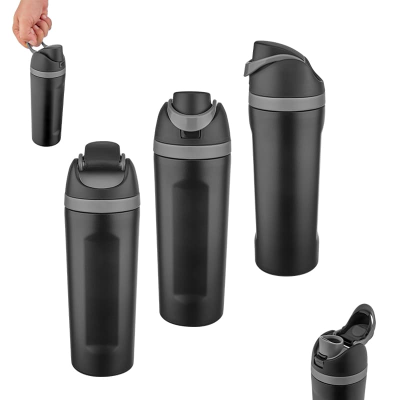 Siyah Çelik Termos / 550 ml – Siyah