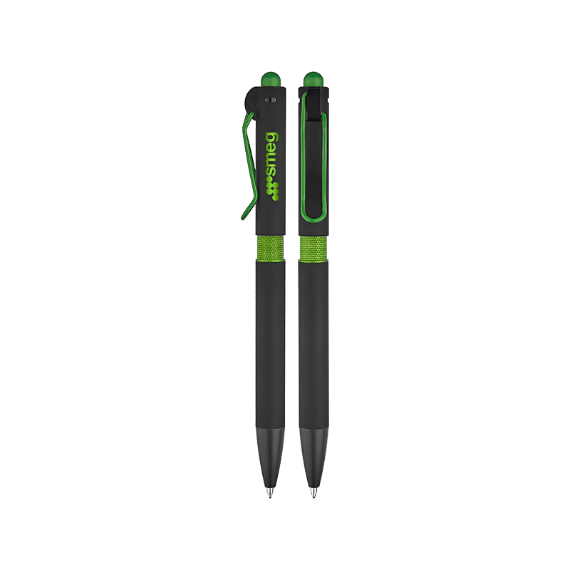 Kırmızı Metal Tükenmez Touchpen Kalem – Yeşil
