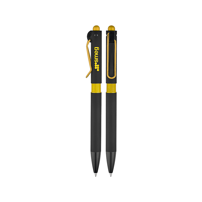 Kırmızı Metal Tükenmez Touchpen Kalem – Sarı